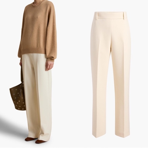 KHAITE Cambie Twill Straight Leg Pants - Picture 1 of 12